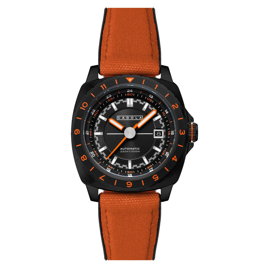 Cadola Overdrive Automatic Watch in Rev Black #CD-1063-07 — Long