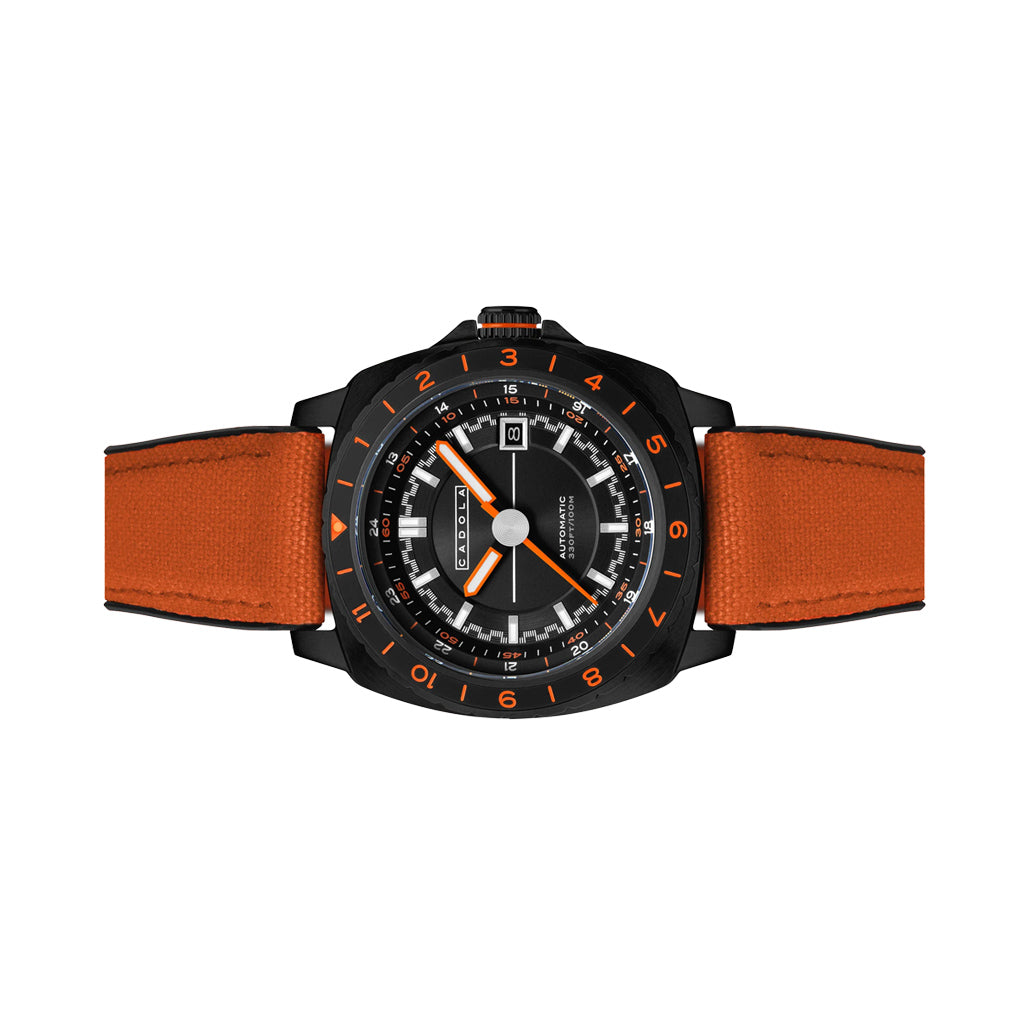 Cadola Overdrive Automatic Watch in Rev Black #CD-1063-07 — Long