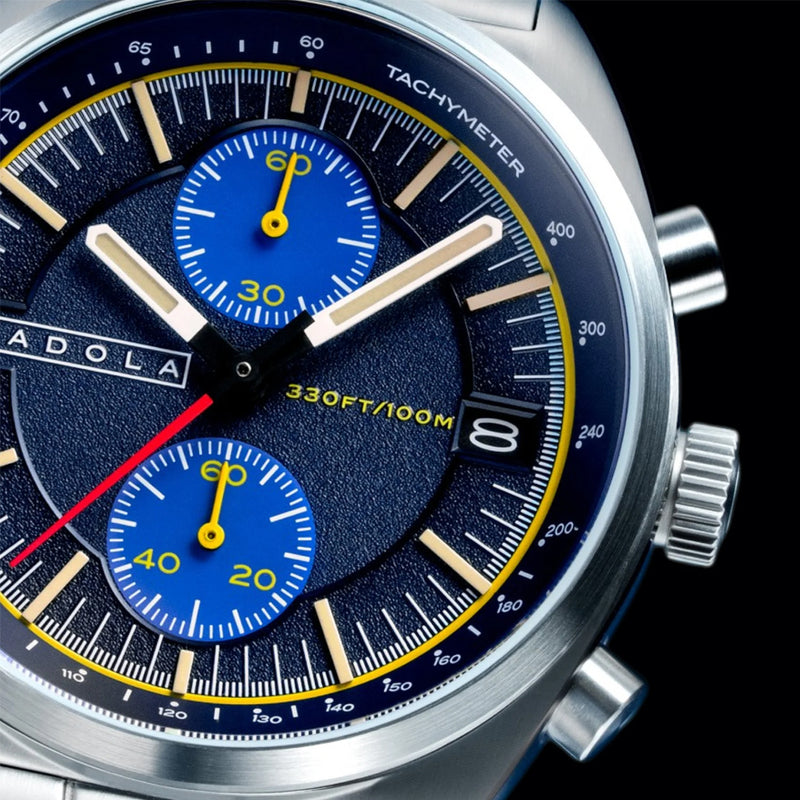 Cadola Slip Stream Meca-Quartz Chronograph in Blue Drift #CD-1064-22