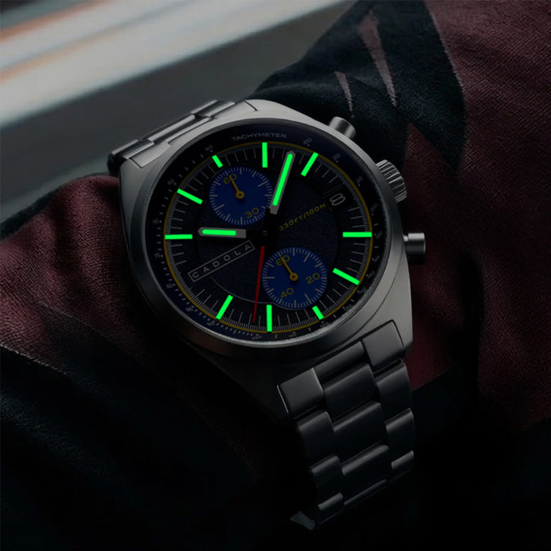 Cadola Slip Stream Meca-Quartz Chronograph in Blue Drift #CD-1064-22