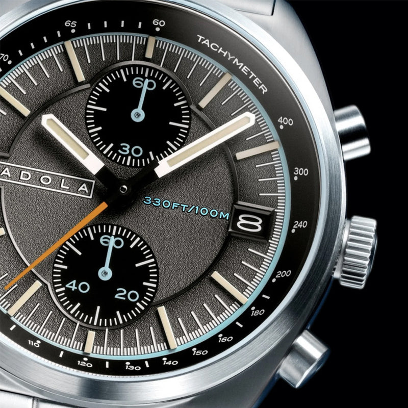 Cadola Slip Stream Meca-Quartz Chronograph in Ashen Blast #CD-1064-33