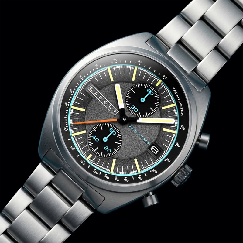 Cadola Slip Stream Meca-Quartz Chronograph in Ashen Blast #CD-1064-33