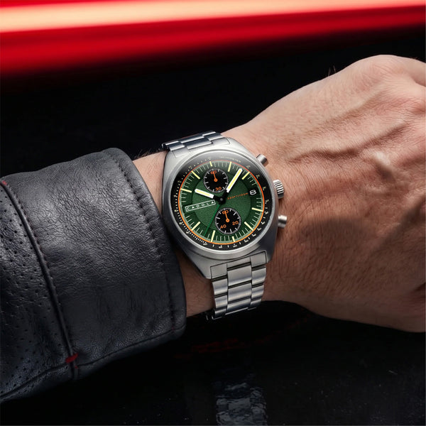 Cadola Slip Stream Meca-Quartz Chronograph in Viper Green #CD-1064-44