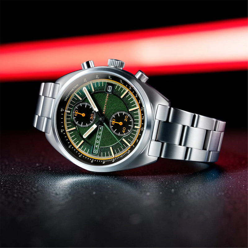 Cadola Slip Stream Meca-Quartz Chronograph in Viper Green #CD-1064-44