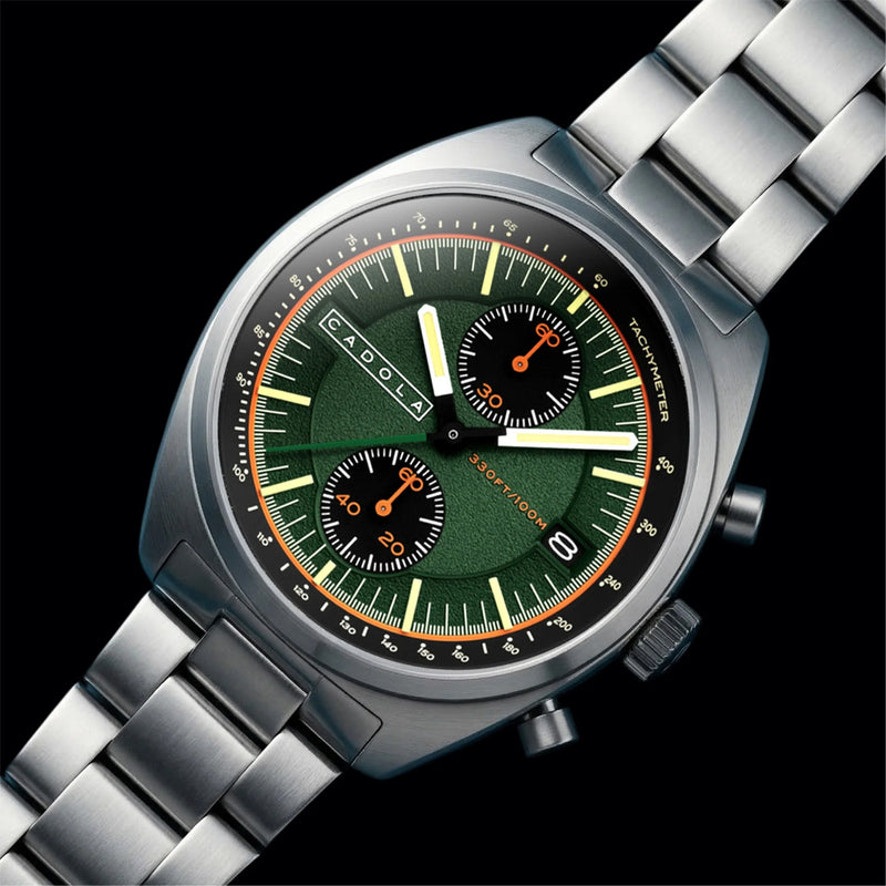 Cadola Slip Stream Meca-Quartz Chronograph in Viper Green #CD-1064-44