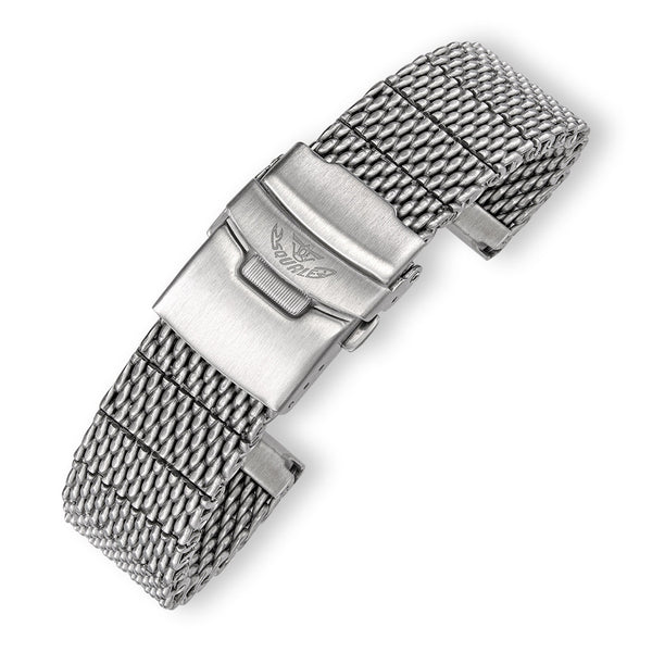 Squale Blasted Mesh Bracelet for 50 Atmos Diver (1521) #CINSS20-Blasted tilt