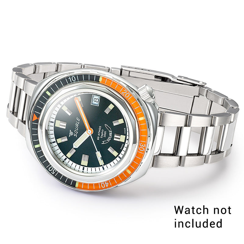 Squale 19mm Polished and Brushed Bracelet for 2001 Heritage Diver #CISSBX2001