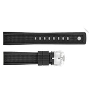 Squale Von Buren Pro 20mm Black Rubber Strap #CIV20BKPO