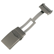 Titanium Blasted Deployant Clasp with Double Lock Diver Buckle #CLASP-04 open