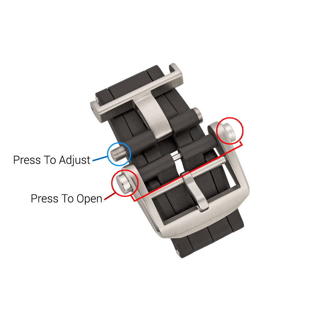 Islander 20mm Carbon Fiber Folding Clasp with Micro-Adjust #CLASP