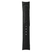 Formex 22mm ESSENCE 43 Black Leather Strap with Grey Stitch #CLS-0330-713