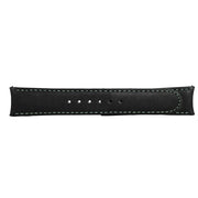 Formex 22mm ESSENCE 43 Black Leather Strap with Grey Stitch #CLS-0330-713