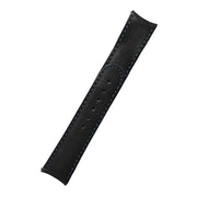 Formex 22mm ESSENCE 43 Black Leather Strap with Blue Stitch #CLS-0330-714