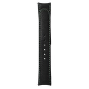 Formex 22mm ESSENCE 43 Black Leather Strap with Green Stitch #CLS-0330-720