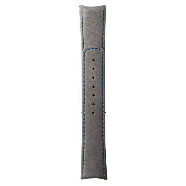 Formex 20mm Essence 39 Grey Leather Strap with Blue Stitching #CLS.0333.704