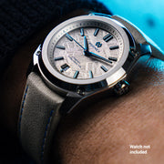 Formex 20mm Essence 39 Grey Leather Strap with Blue Stitching #CLS.0333.704