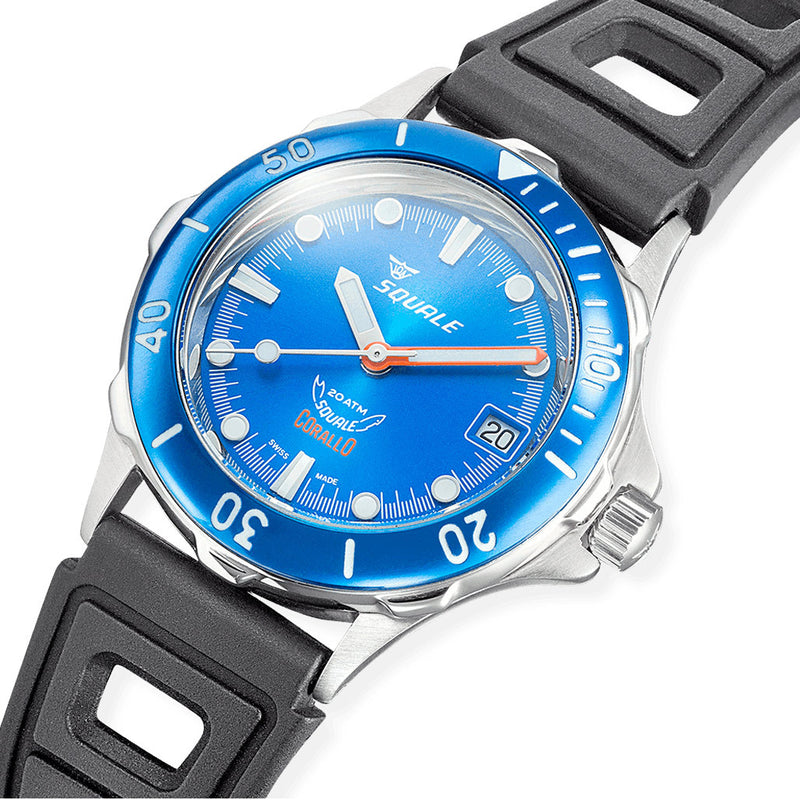 Squale Corallo NOS 2008 Blue Dive Watch #CORALBLBL.RBK