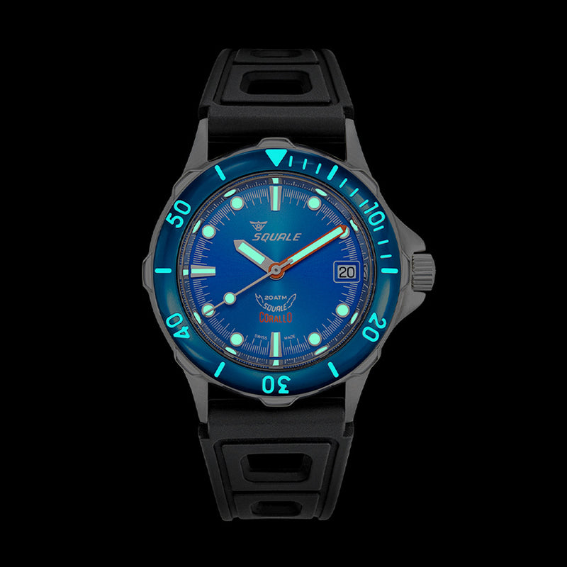 Squale Corallo NOS 2008 Blue Dive Watch #CORALBLBL.RBK