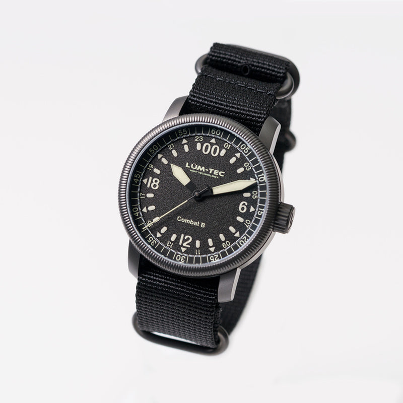 Lum-Tec Combat B54 Watch with 24 Hour Dial #Combat-B54 tilt