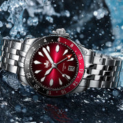 Phoibos Voyager GMT Automatic Watch with Red Dial #PY043D lifestyle