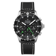 Damasko 42mm Chronograph with Stopwatch and 12-hour Totalizer with Green Accents #DC86/2-Gn zoom