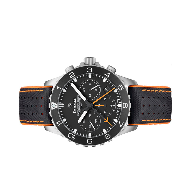 Damasko 42mm Chronograph with a Stopwatch and a 12-hour Totalizer #DC86/2-Or side