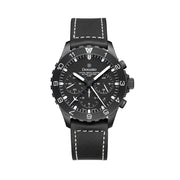 Damasko Black 42mm Chronograph with a Stopwatch plus 12-hour Totalizer #DC86/2BK