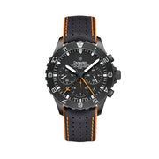 Damasko Black DLC 42mm Chronograph with a Stopwatch and a 12-hour Totalizer #DC86/2BK-Or