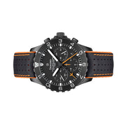 Damasko Black DLC 42mm Chronograph with a Stopwatch and a 12-hour Totalizer #DC86/2BK-Or side