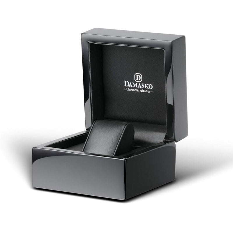 Damasko Black DLC 42mm Chronograph with a Stopwatch and a 12-hour Totalizer #DC86/2BK-Or box