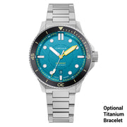 Circula DiveSport Titanium Automatic Dive Watch with Blue Dial #DE-TR-BS