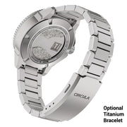 Circula DiveSport Titanium Automatic Dive Watch with Blue Dial #DE-TR-BS