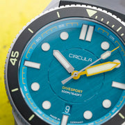 Circula DiveSport Titanium Automatic Dive Watch with Blue Dial #DE-TR-BS