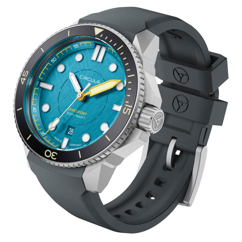 Circula DiveSport Titanium Automatic Dive Watch with Blue Dial #DE-TR-BS