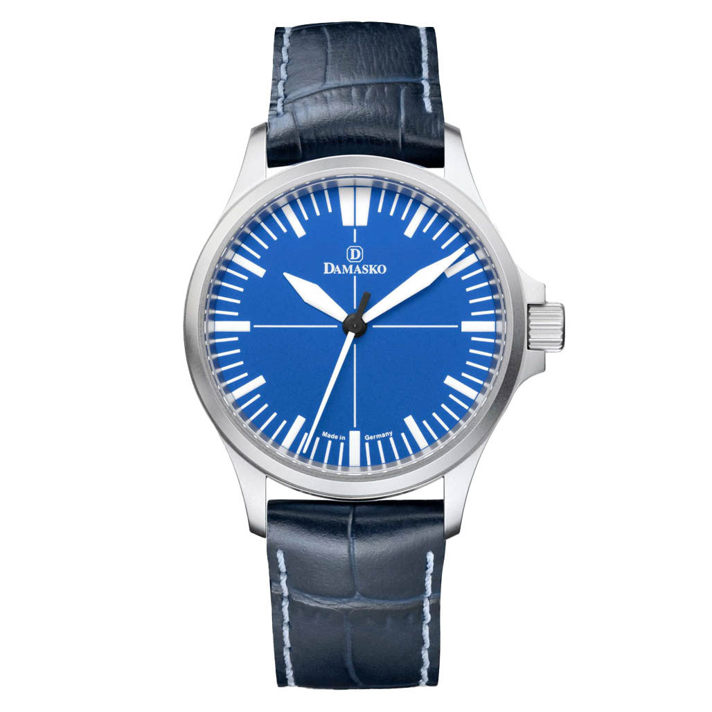 Damasko DK30-Ocean German Automatic Blue Dial Pilot Watch with AR