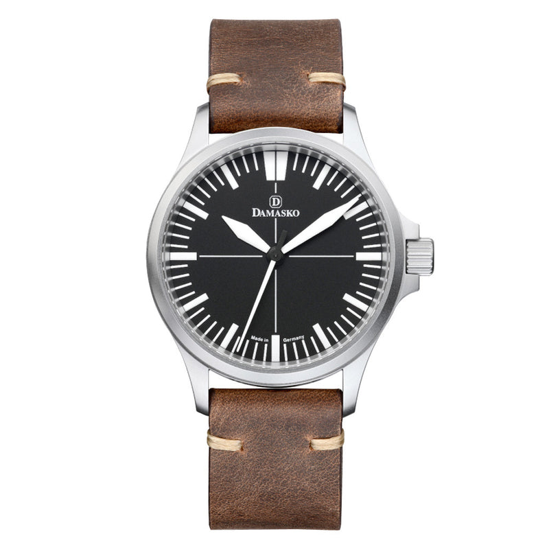 Damasko Swiss Automatic Watch with a 39mm Bead-Blasted Submarine Steel Case #DK30 zoom