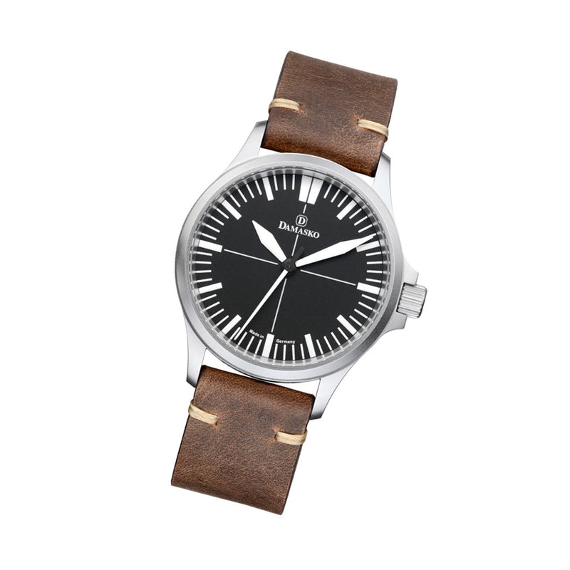 Damasko Swiss Automatic Watch with a 39mm Bead-Blasted Submarine Steel Case #DK30 tilt