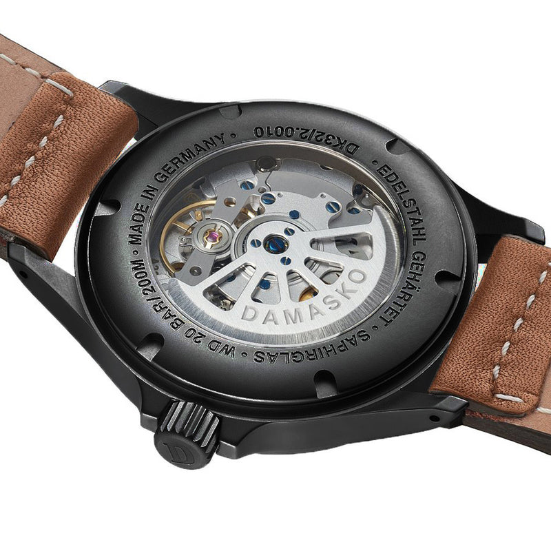 Damasko Black Steel Automatic Watch #DK30BK