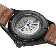 Damasko Black Steel Automatic Watch with Date #DK32BK