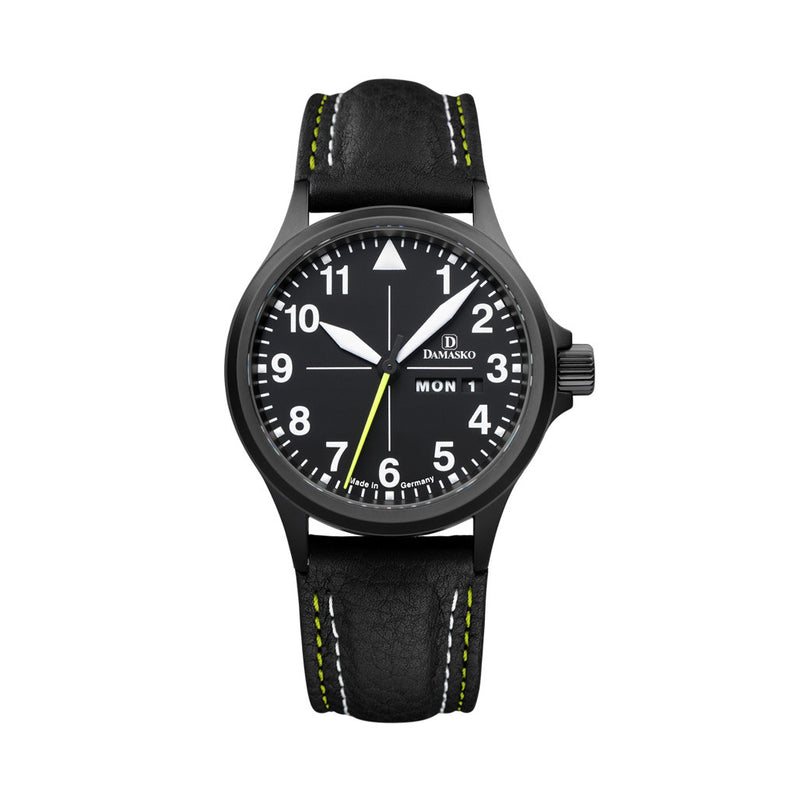 Damasko 40mm Black Automatic Watch with In-House Movement #DK36BK