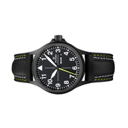 Damasko 40mm Black Automatic Watch with In-House Movement #DK36BK side