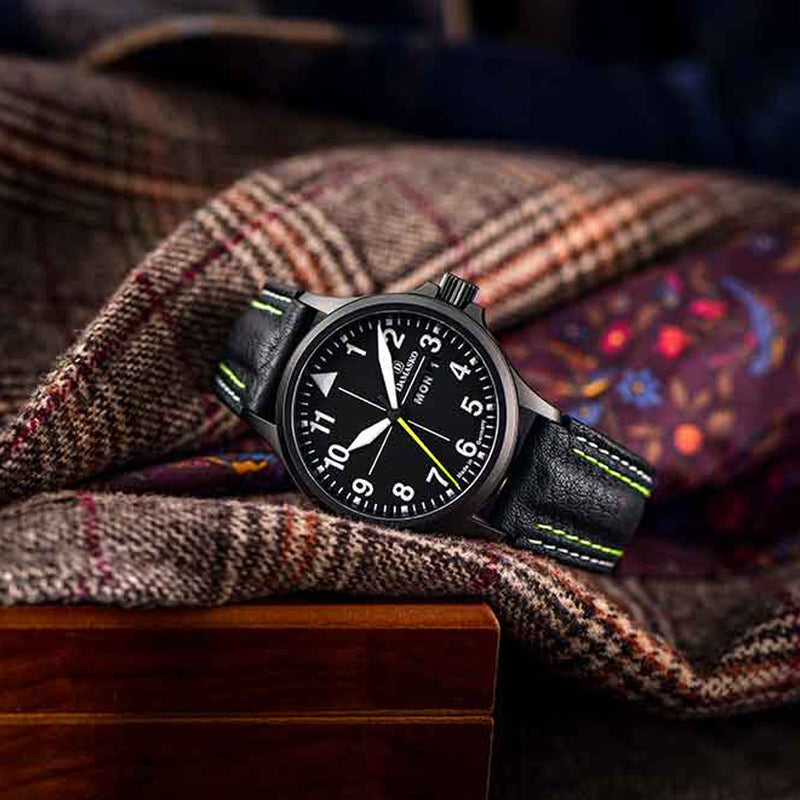 Damasko 40mm Black Automatic Watch with In-House Movement #DK36BK lifestyle