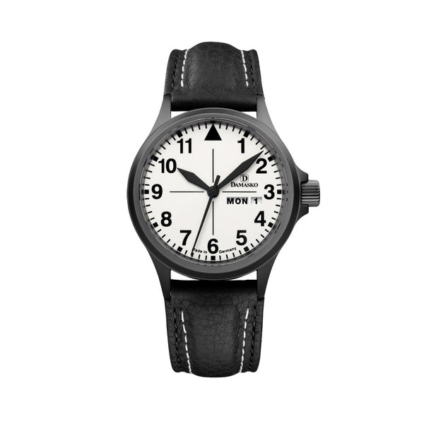 Damasko 40mm Black Automatic Watch with In-House Movement and Full Lume Dial #DK37BK