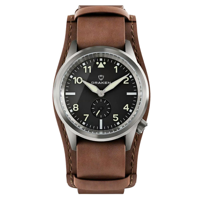Draken Aoraki 'Flieger' Watch with Black Dial #DKN-01