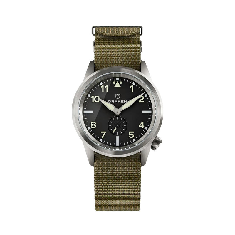 Draken Aoraki 'Flieger' Watch with Black Dial #DKN-01
