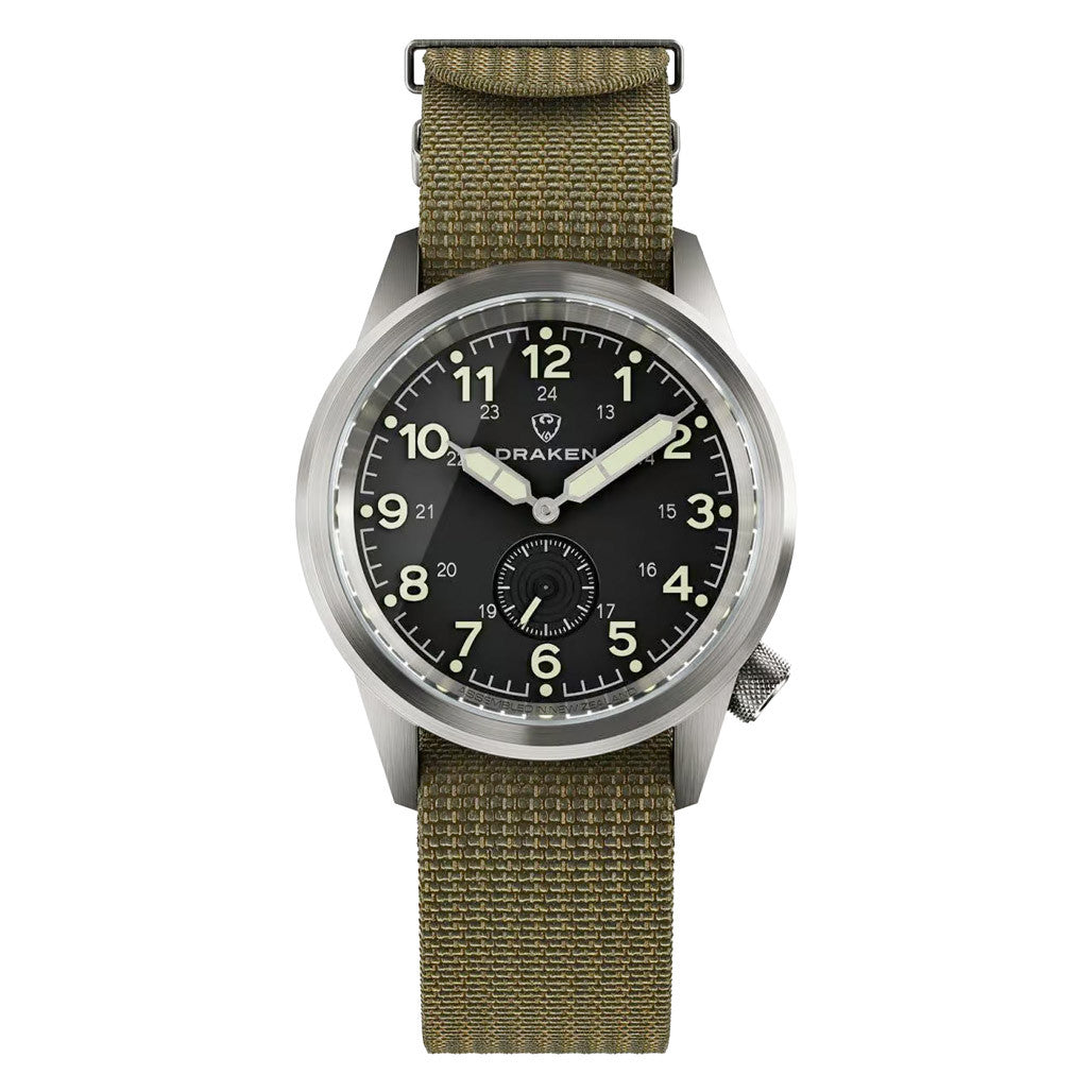 Draken Aoraki 'Recce' Watch with Black Dial #DKN-02 — Long Island