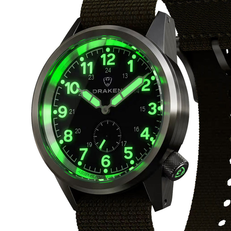 Draken Aoraki 'Recce' Watch with Black Dial #DKN-02
