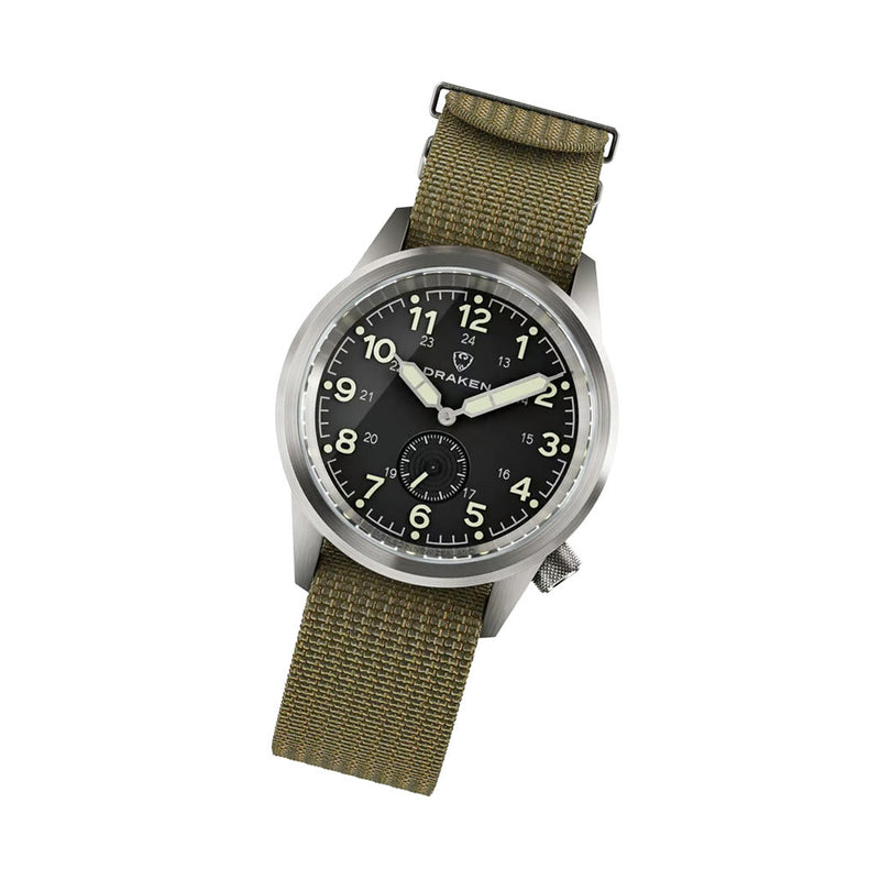 Draken Aoraki 'Recce' Watch with Black Dial #DKN-02