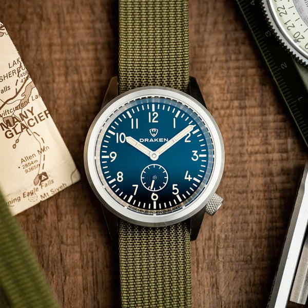 Draken Aoraki 'Milspec' Watch with Black Dial #DKN-03