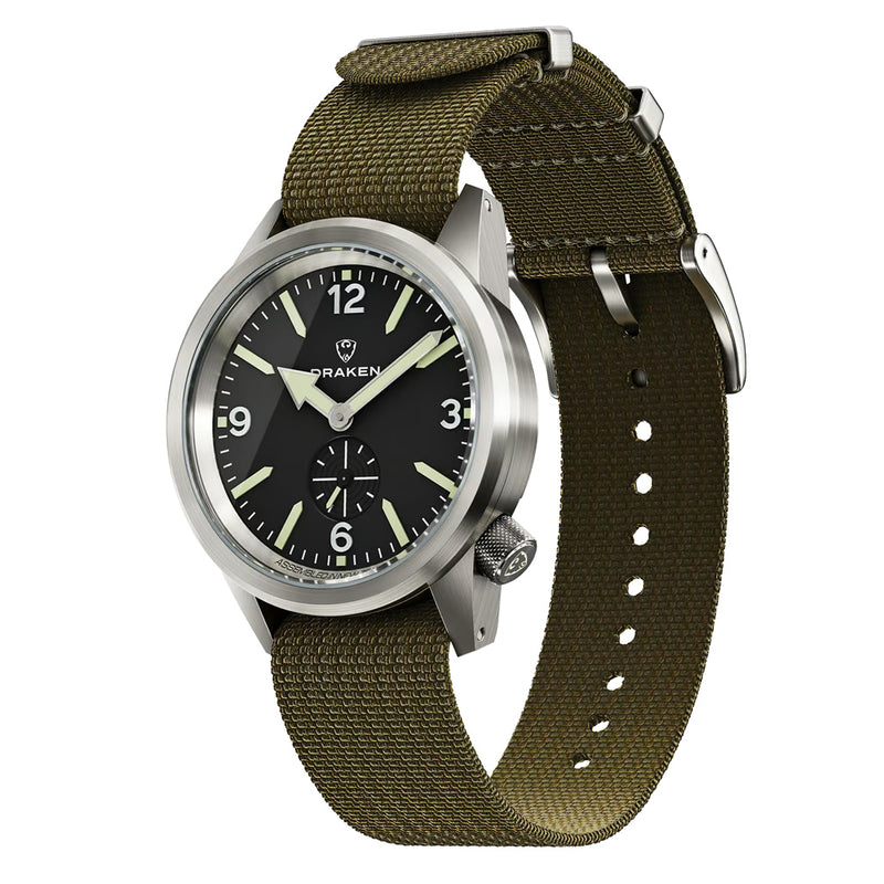 Draken Aoraki 'Vector' Watch with Black Dial #DKN-03